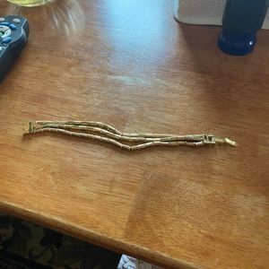 Napier gold 3 strings bracelet , vintage 1920’s